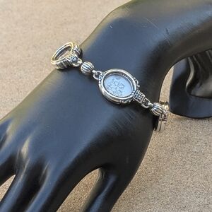 Brighton Silver Memory Lane Photo Frame Charm Bracelet